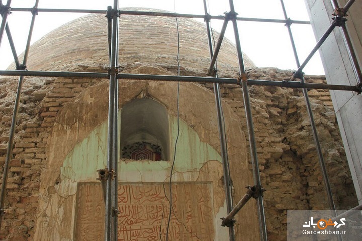 تصاویر محو شدن گنبد و تخریب بنای تاریخی بقعه سیدفتح الله ورامین