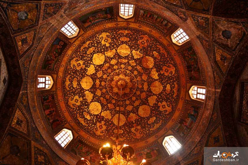 زیبایی های داخلی کلیسای بیت‌ اللحم در اصفهان/عکس