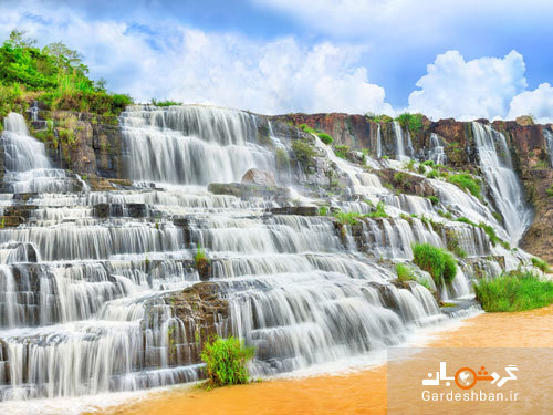 آبشار زیبا و مرتفع پونگوئا در ویتنام/تصاویر