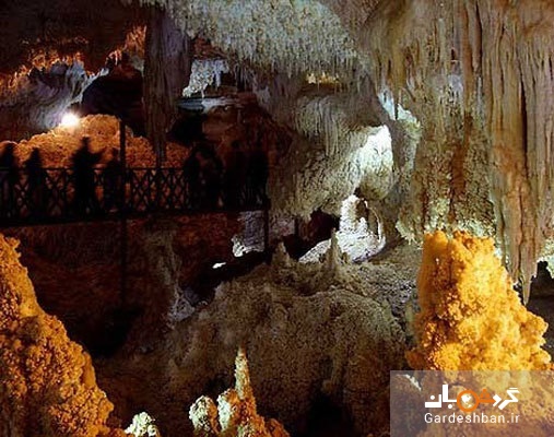 غار قوری قلعه کرمانشاه؛ طولانی‌ترین غار آبی ایران/عکس