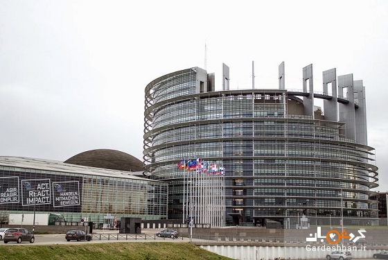 ساختمان پارلمان اروپا در استراسبورگ/عکس
