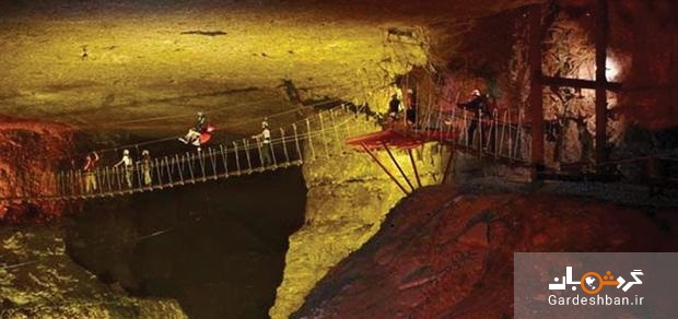 تنها زیپ لاین زیر زمینی جهان در یکی از غارهای آمریکا!+تصاویر