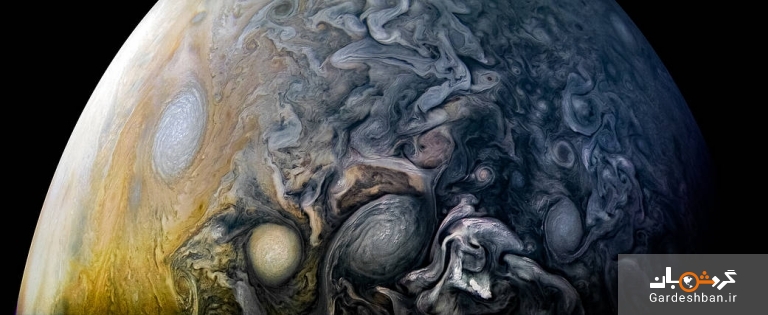 تصاویر خیره کننده ناسا از جو زیبای سیاره مشتری