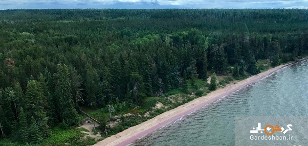 ساحل اسرار آمیز رنگی در کانادا+عکس