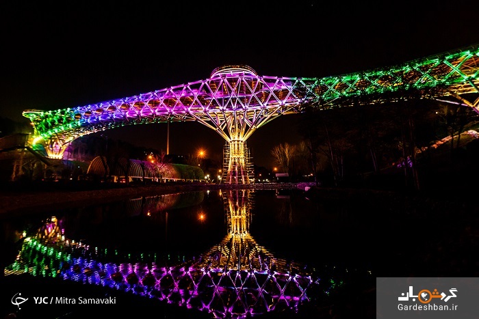گردشگری مجازی در تهران؛ گشت و گذاری در بزرگ‌ترین پل غیرخودرویی ایران + تصاویر