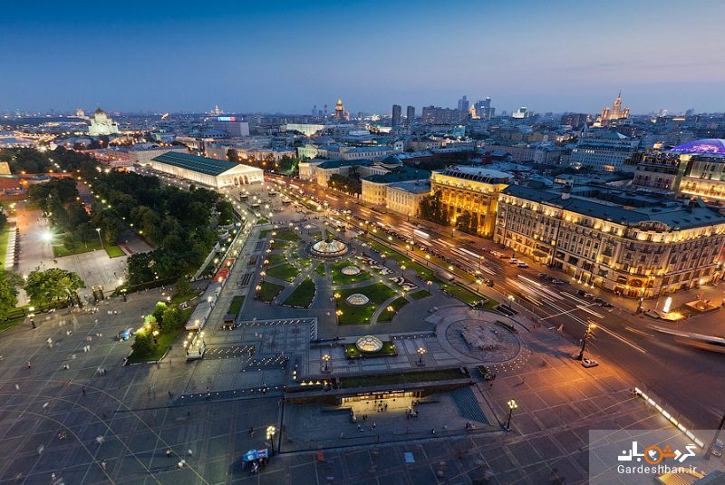 میدان مانژ؛ یادگاری شکوهمند دویست ساله در قلب مسکو/عکس