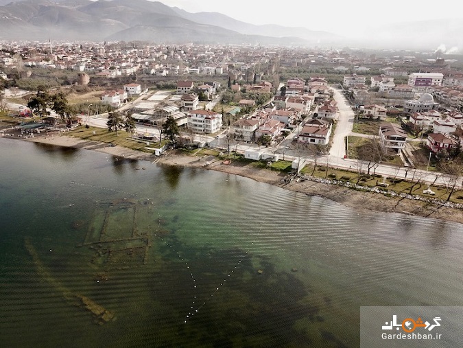 کلیسا باستانی که زیرِ دریاچه ایزنیک مخفی شده است +تصاویر