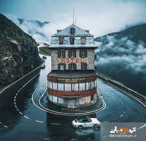 هتل بلودر در کوه‌های آلپ کشور سوئیس/عکس
