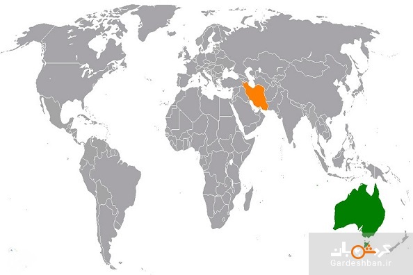 اختلاف ساعت ایران و استرالیا+نقشه