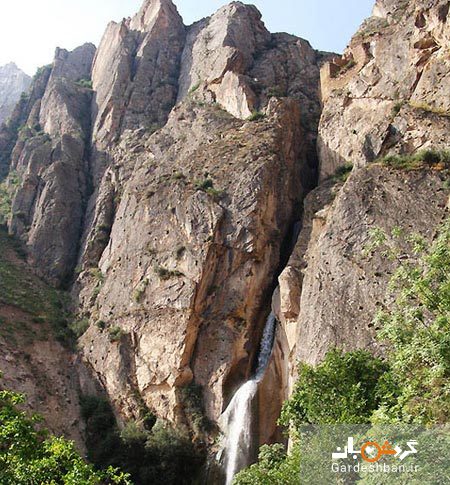 آبشار شاهاندشت؛بزرگترین آبشار مازندران در جاده هراز/عکس