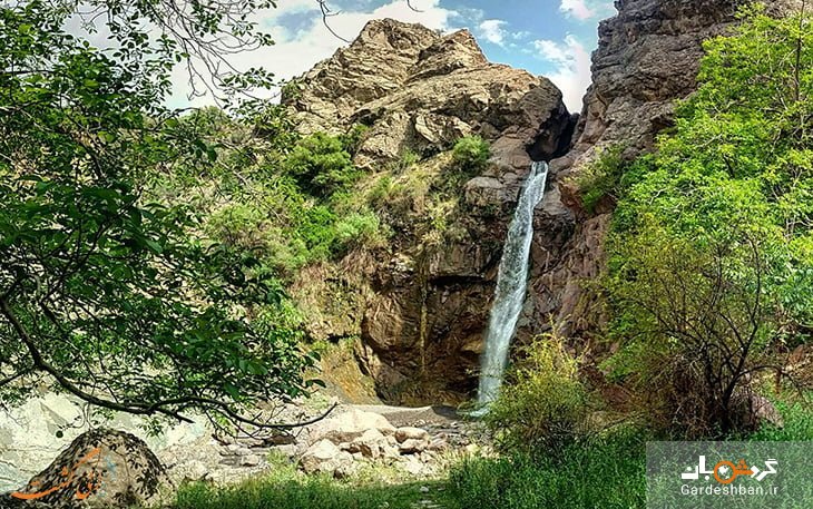 آبشار سرخوئیه در روستای بندر هنزای کرمان/عکس