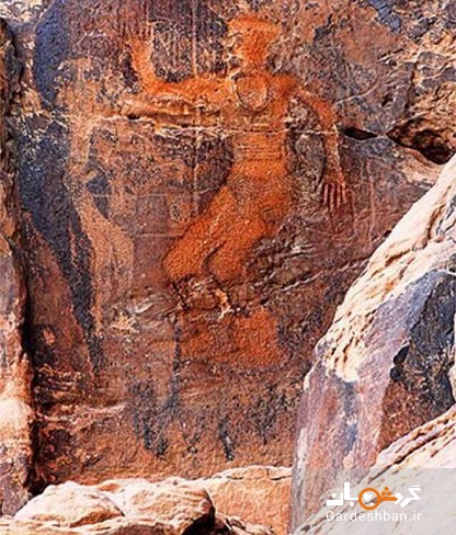 کشف کتیبه‌ای ۱۰ هزار ساله در حائل عربستان + عکس