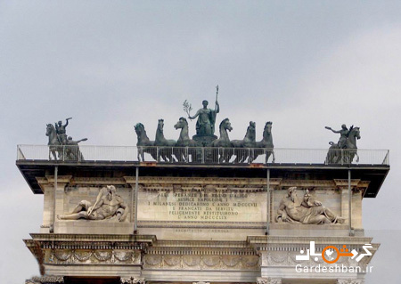 طاق صلح؛ نشان پیروزی ناپلئون بناپارت در میلان/عکس