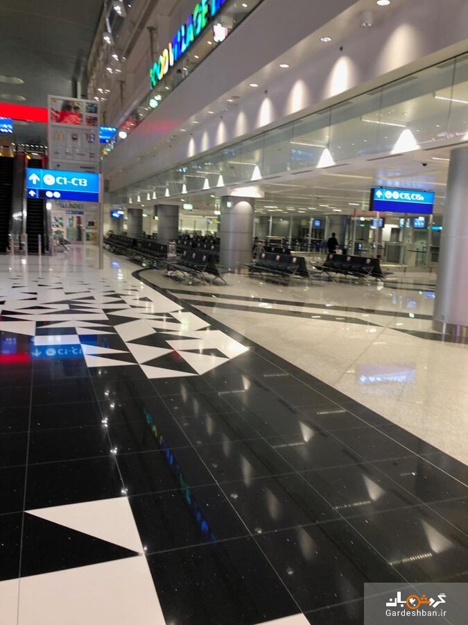 سکوت عجیب فرودگاه دوبی در ایام کرونا+عکس