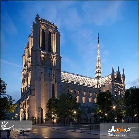 بازسازی خلاقانه سقف کلیسای جامع نوتردام +تصاویر