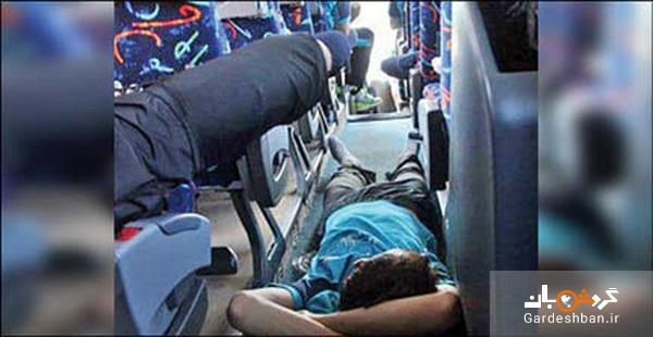 کف‌خوابی اتوبوسی مسافران نوروزی! +عکس