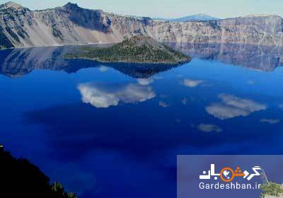 دریاچه کراتر؛ دریاچه ای آتشفشانی روی کوه+عکس