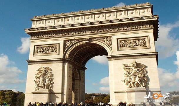 طاق نصرت؛ جاذبه تاریخی پاریس در شانزه لیزه+عکس