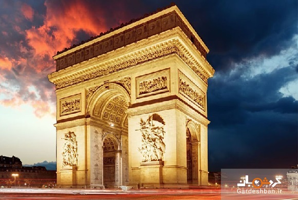 طاق نصرت؛ جاذبه تاریخی پاریس در شانزه لیزه+عکس