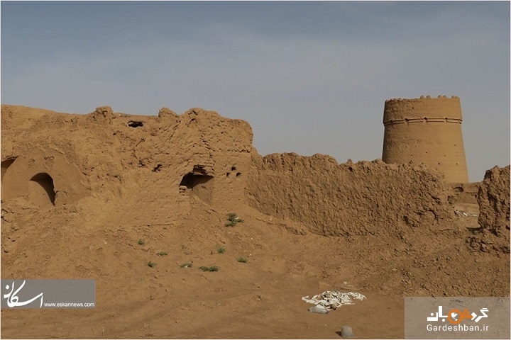 روستا تاریخی کاظم آباد میبد در گردباد خشکسالی +تصاویر