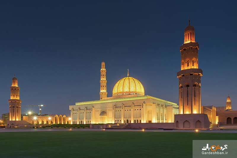 مسجد جامع سلطان قابوس از جاذبه‌های زیبای مسقط/عکس