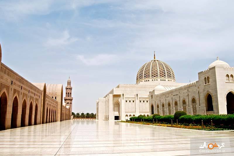 مسجد جامع سلطان قابوس از جاذبه‌های زیبای مسقط/عکس