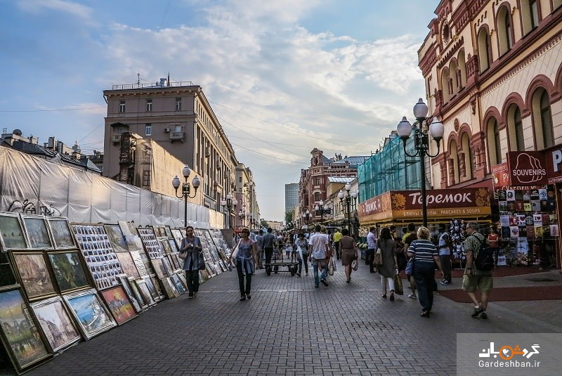 خیابان آربات، از قدیمی‌ترین خیابان‌های مسکو/عکس