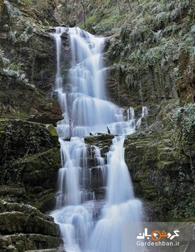 مجموعه آبشارهای اوتره؛از زیبا‌ترین آبشارهای پلکانی ایران + تصاویر