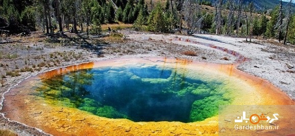 حوضچه ای به شکل رنگین کمان +عکس