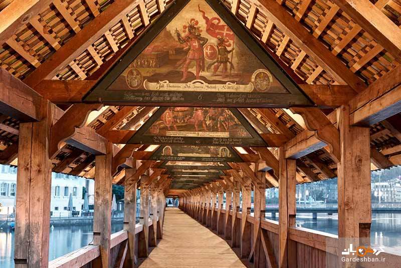 در سفر به سوئیس از پل زیبای چپل بریج دیدن کنید/تصاویر