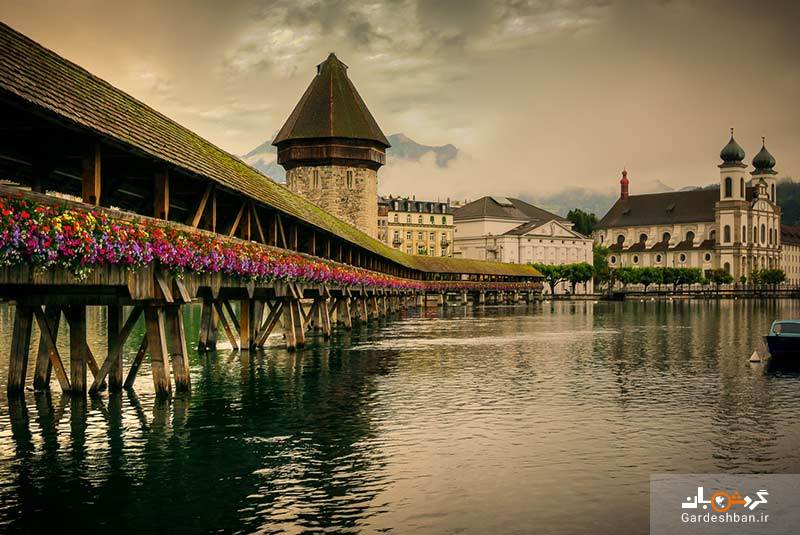 در سفر به سوئیس از پل زیبای چپل بریج دیدن کنید/تصاویر
