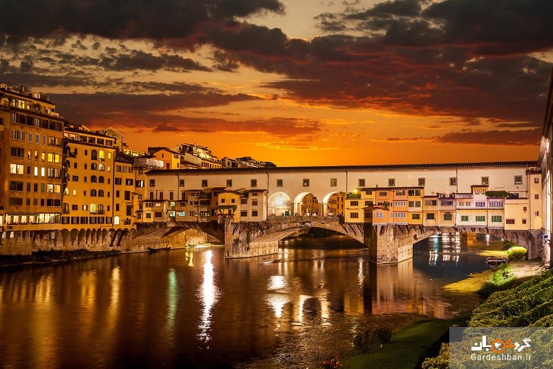 پل وکیو؛از مهم‌ترین جاذبه‌های فلورانس ایتالیا+عکس