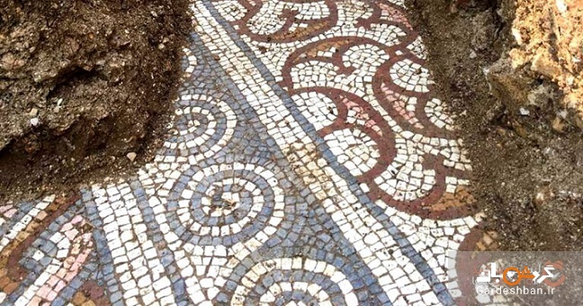 کشف موزاییک‌های باستانی از زمان روم باستان در زیر یک تاکستان در ایتالیا
