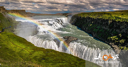 آبشار گولفوس؛آبشاری منحصربفرد در ایسلند/عکس