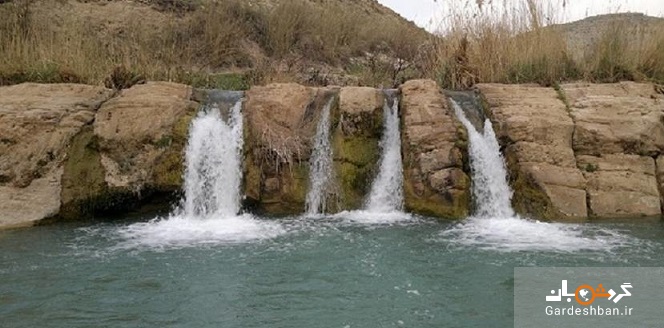 آبشار هفت قلو؛معجزه طبیعت در ایلام/عکس