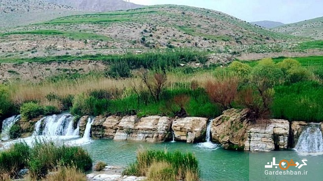 آبشار هفت قلو؛معجزه طبیعت در ایلام/عکس