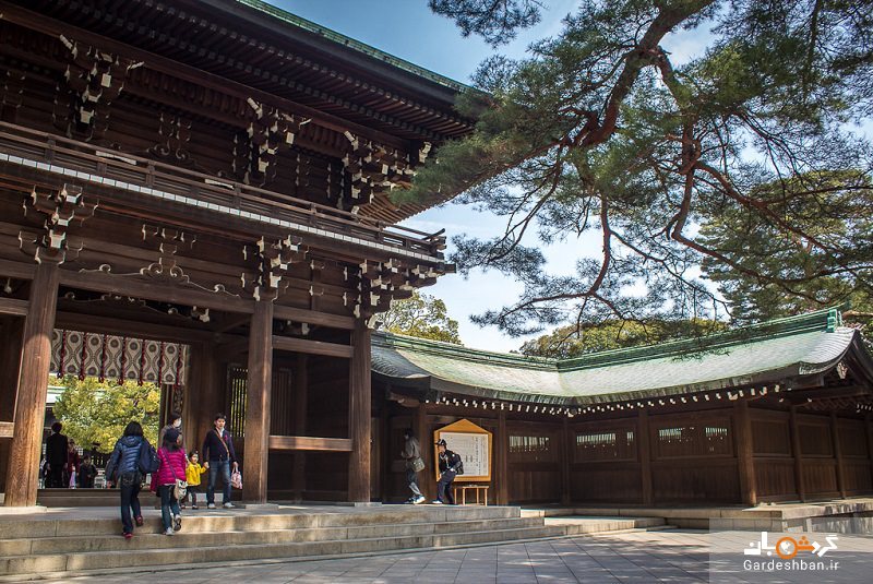 روح امپراطور ژاپن در معبد میجی+عکس