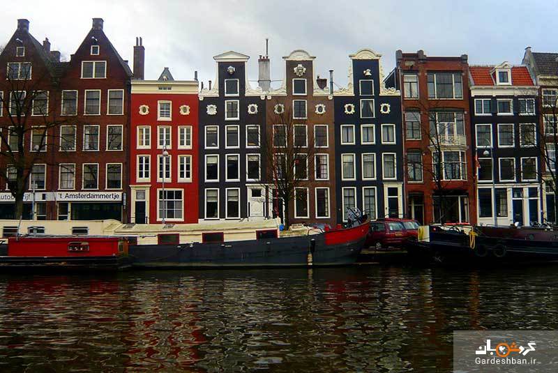 تاریخچه‌ ای مختصر درباره خانه‌ های باریک کانال آمستردام/عکس