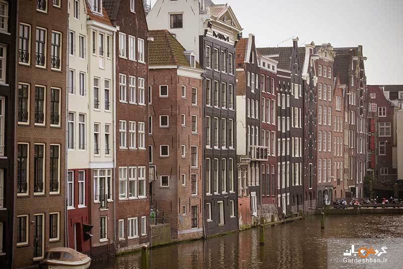 تاریخچه‌ ای مختصر درباره خانه‌ های باریک کانال آمستردام/عکس