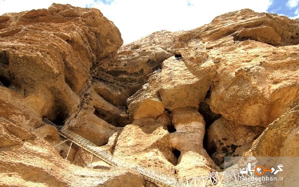 غار کرفتو از آثار باستانی سنندج/عکس