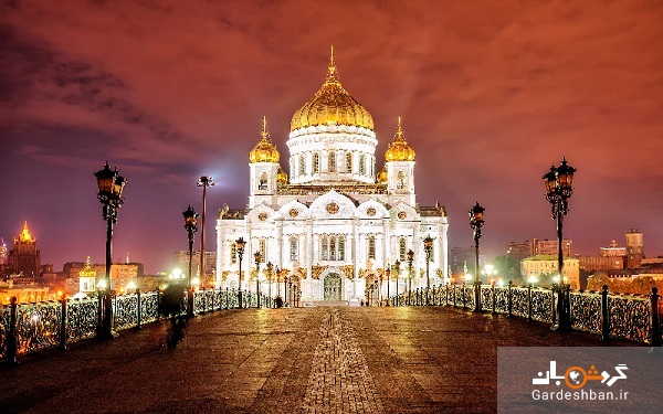 کلیسای مسیح نجات دهنده؛جاذبه تاریخی و زیبای مسکو+عکس