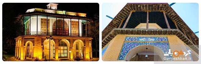 کاخ چهل‌ستون قزوین یا (عمارت کلاه‌فرنگی)+تصاویر