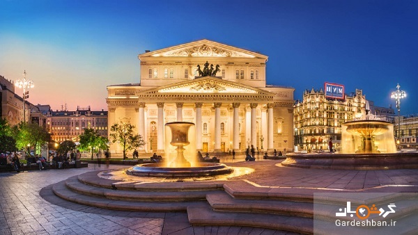 تئاتر بولشوی مسکو؛از مهمترین سالن های تئاتر شهر/عکس