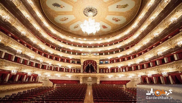 تئاتر بولشوی مسکو؛از مهمترین سالن های تئاتر شهر/عکس