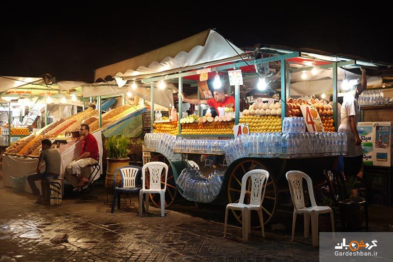 میدان جامع الفنا، قلب تپنده شهر مراکش/عکس