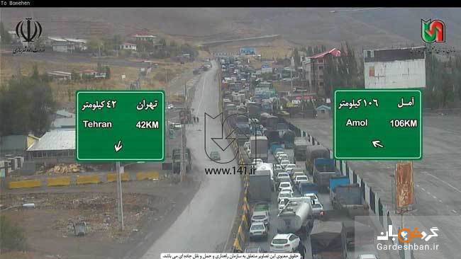 ترافیک سنگین جاده تهران به آمل+عکس