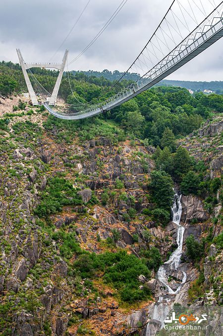 طولانی ترین پل پیاده روی معلق دنیا در پرتغال/عکس