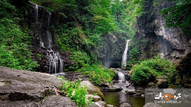 آبشار زمرد تالش؛در دل جنگل های سبز گیلان/عکس