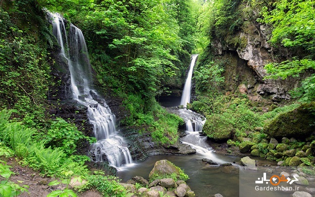 آبشار زمرد تالش؛در دل جنگل های سبز گیلان/عکس