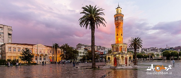 برج ساعت از جاذبه های گردشگری ازمیر/عکس